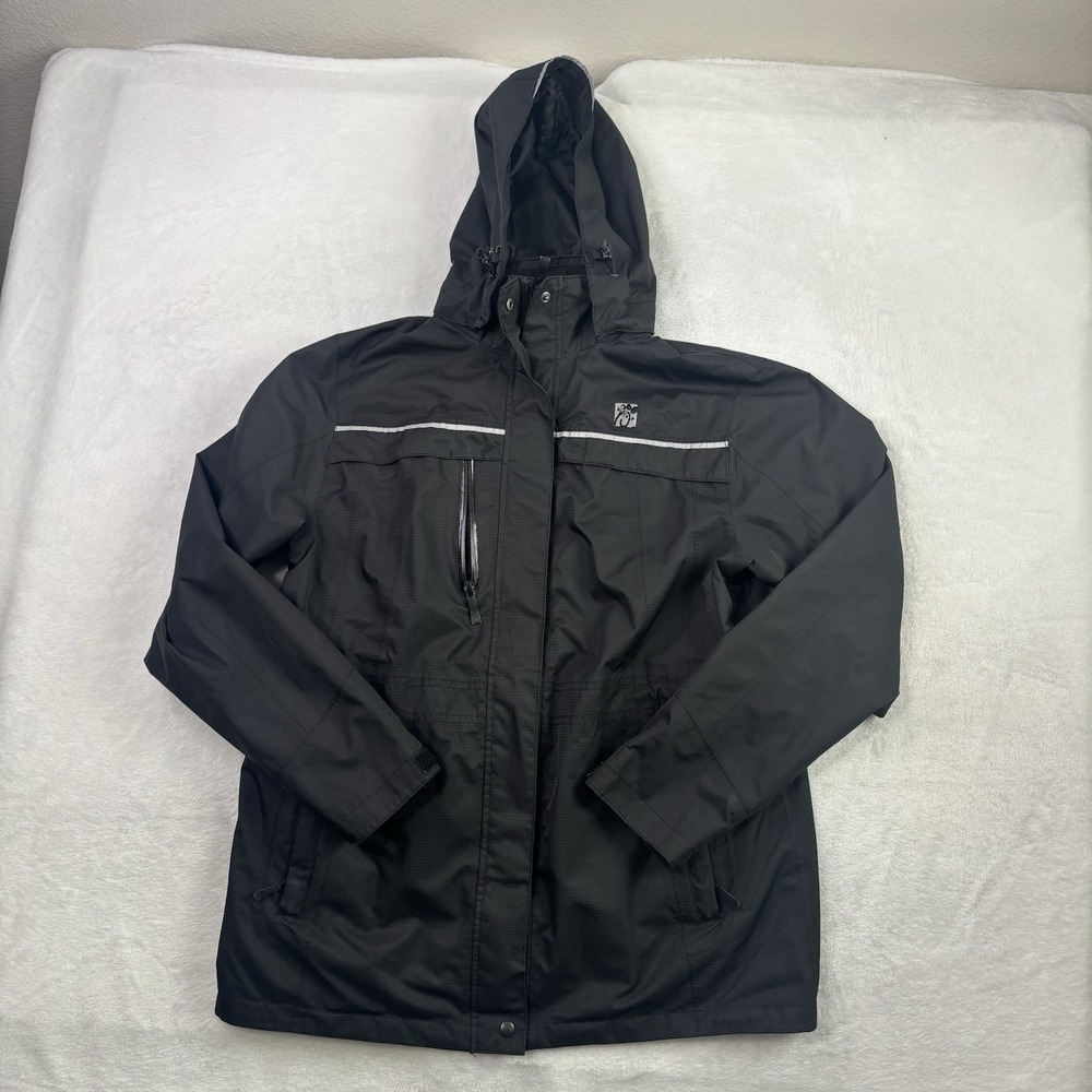 OOBE Chick-Fil-A Black Full Zip Long Sleeve Jacket Windbreaker Men's Medium